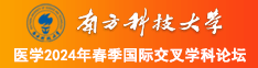 在线精品牛逼南方科技大学医学2024年春季国际交叉学科论坛